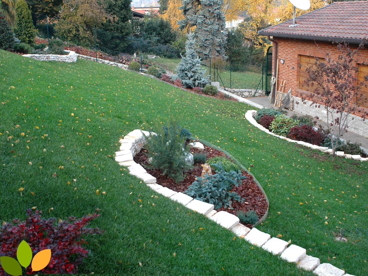 Giardino in collina